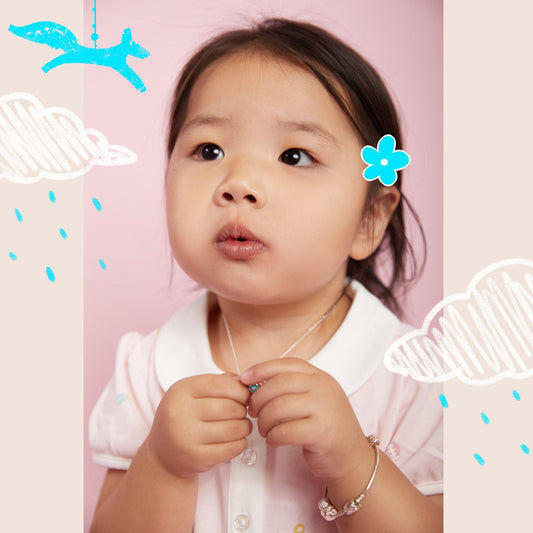 Kids silver necklace