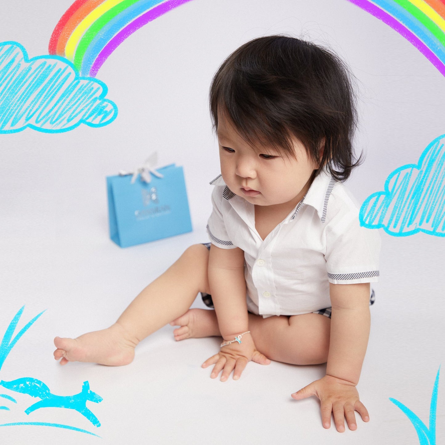 "Fox" kids silver bracelet