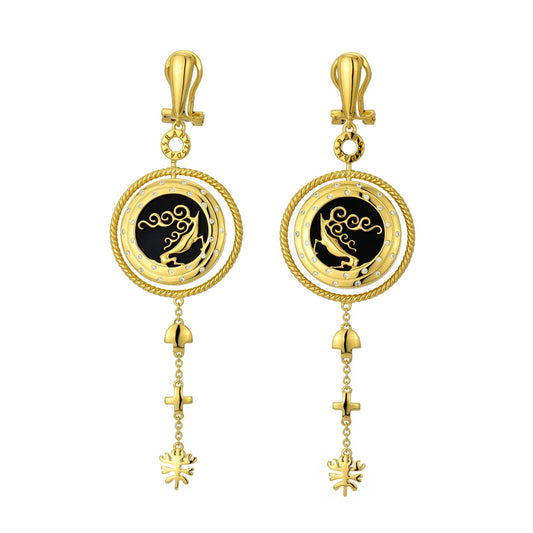 "Goo Maral" large earrings