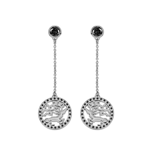 "Goo Maral" long earrings