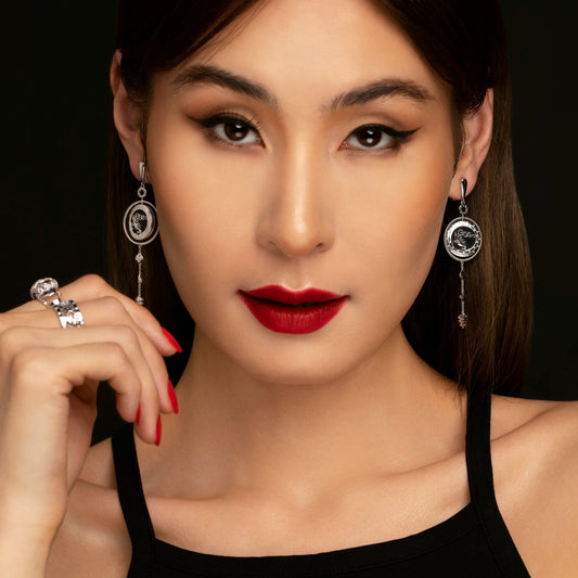 "Goo Maral" large earrings