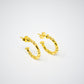 "Sweet" hoop earrings
